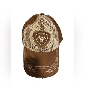 Ariat Brown Cap with Lace Detail